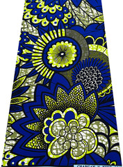 Polyester High Quality Design – Lime Green Olive White Navy Royal Cream