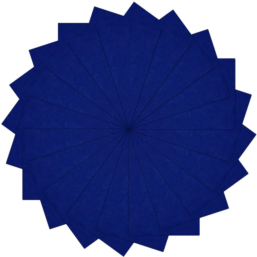 20 PCS Navy Blue Felt Fabric Sheets 8×12 Inch Squares Assorted Color