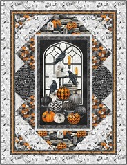 Northcott – Spellbound – Tossed Crows – White/Multi, Fabric BTY