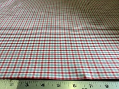 FABRIC FINDERS -RED & GRAY PLAID #T-18– 60 INCH WIDE– BY THE YARD