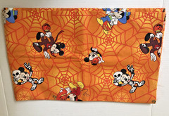 DISNEY MICKEY MOUSE HALLOWEEN SEWING FABRIC ORANGE 2 YDS COTTON SPRINGS GLOBAL