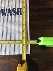 Farmhouse Primitive Pig Fabric Panels Feed Sack Hog Wash Ticking Stripe Pair