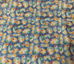 “ Our World “ Celestial Fabric By Running Rhino & Balson Hercules Red Blue BTHY