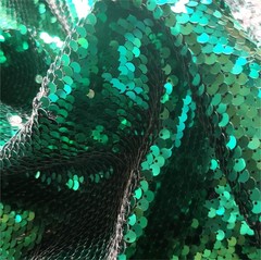 penepico Sensory Fabric Dark Green Silver 5 yd Sequins