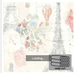 Paris France 1 Yard Eiffel Tower Florals Castles Hot Air Balloons Soft Pastels C