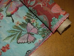 Curtain Upholstery Tapestry Fabric “Butterflies In The Sky” Cushion Chair Pads