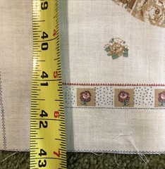 Veg Joan Kessler Concord Fabrics Cotton Panel Cream Floral Animals 44”x43”