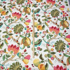 P KAUFMANN HARMONY BRIGHT MULTI LARGE FLORAL MULTIUSE COTTON FABRIC BY YARD 54″W