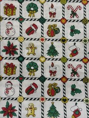 ChristmasCraft Fabric 19″ X 19″ 8 Pieces Different Color way / Pattern, Cotton