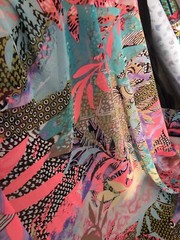 90s style retro CHIFFON Sheer Floral Lingerie curtains Shawl Fabric 60″ YD