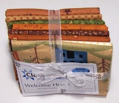 Clothworks WELCOME HOME 8 FQ Bundle of 100% Cotton Fabric SET #2
