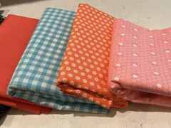 12+ LB Fabric Remnant Lot Quilt Cotton Yardage Precuts Squares Strips Craft