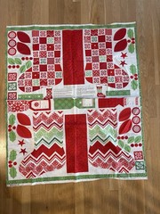 Christmas Fabric Panel – Joy Kate Spain Christmas Stocking Moda Cotton #27121