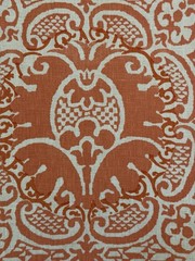 Quadrille Veneto Terracotta 4 Yards Kiss Coated Fabric 302212F