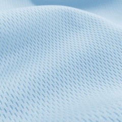 Sky Blue Flat Back Dimple Mesh Athletic Uniform Jersey Fabric – 58″ Wide
