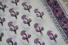 4 Yard New Hand Block 100%Cotton Floral Fabric NO TARRIF CHARGES 100% ✅ZK-102
