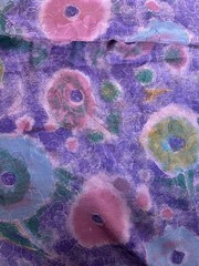 Multicolor of Lavender Floral Print Fabric Sold by the Yard 44″ wide
