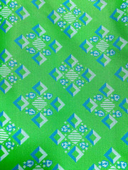 VINTAGE 1970 GEOMETRIC FABRIC POLYESTER DOUBLE KNIT RETRO 3 YDS X 60 IN WIDE