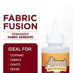 Versatile 4 oz Fabric Fusion Adhesive – Permanent Bond, Nontoxic and Washable