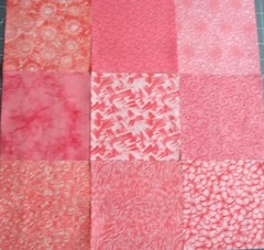 54 Coral Calico Fabric 5″ Quilting Squares 100% Cotton Charm pack Bundle