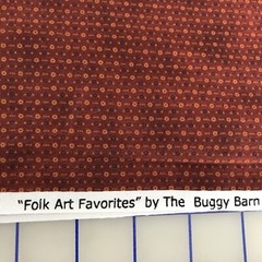 Henry Glass Cotton Fabric Buggy Barn Art Favorites 7078 Rustic Brick 66″ x 40″w