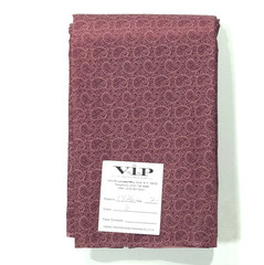 VTG Paisley Light Maroon Small Print Cranston Cotton Fabric 2 YDS READ As Is