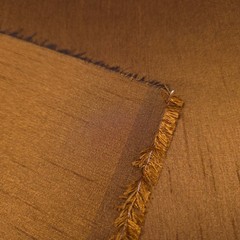 ANTIQUE BRONZE GOLD FAUX SILK POLY DUPIONI FABRIC 58″ DARK GOLD BLACK BATINA