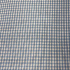 Blue White Gingham Cotton Fabric 1/2 yard x 44″ Sewing Crafting Quilting
