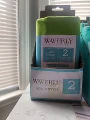 Waverly Inspirations 2 Yards 72in X 44in Pre-cut Fabric Bright Green 100% Cotton