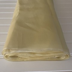 SILK Light Yellow FABRIC 6 Yards x 21 Inches Wide or 216 Inches x 21 Inches Wide