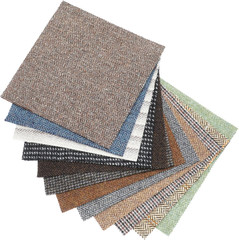 12 Pcs Wool Fabric by the Yard 9 X 9 Inches Wool Remnants Offcuts Multi Color Tw