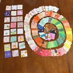 Heather Ross Fabric 125 Pc Mini Charm Set Rotary Cut W/Rare & HTF Pieces