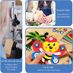 Soft Felt Sheets, 8X12 Inches Assorted Craft Felt Fabric, 1.4Mm Thick Felt Squar