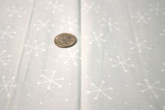 1/2 Yard Lily Loom “Square One” Gray Cotton Fabric Stars? “Jacks”?