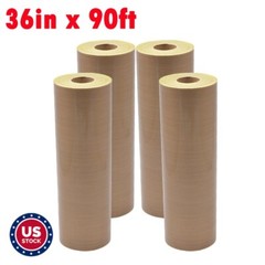 US Stock 36″x90ft Self-Adhesive Heat-Resist Fabric Sheet Roll 5Mil 4Rolls
