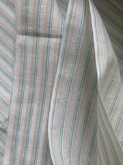 2.25 Yards Linen ? Fabric Cotton 39” X 86” Quilt Crafts Quilting Stripes Green