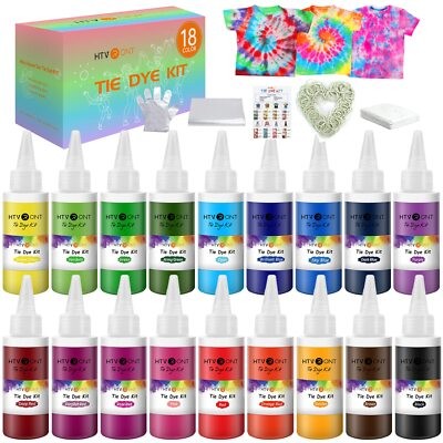 Rainbow Tie Dye Kit with 18 Colors
