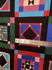 Bright Color Amish Quilt Block Cheater Quilt Joan Kessler Concord Fabrics 2Yx42W