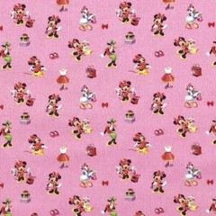 Mickey Minnie Mouse Cotton Fabric Disney Shiny Star Dots Pluto Kids Craft 140cm