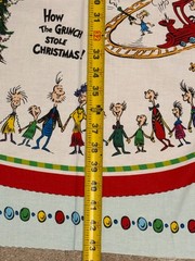 FREE ship RK How the Grinch Stole Christmas Tree Skirt panel 100% cotton fabric