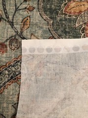 P Kaufmann Fabric Floral Green Gold 1 Yard Uncut Piece Kaufman NEW