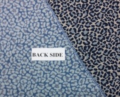 BALLARD DESIGN CLEOMENES AZURE InsideOut® BLUE LEOPARD FABRIC BY THE YARD 57″W