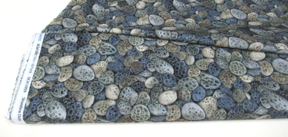 Michael Miller quilt-craft fabric SHORELINE STONES 1 2/3 yds (dcx-12959) LastPc