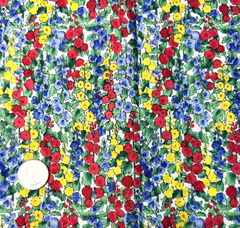 Cotton Quilt Fabric Floral Garden Hoffman International Primary Colors 1/2 Yard