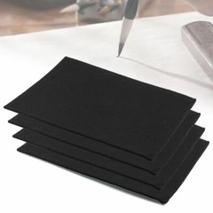Felt Fabric Adhesive Sheets Black Multipurpose Sticky Glue Velvet Sheet 1/3/6PCS