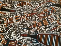Hoffman California Fabrics 1989 African Tribal Print 4 Yards New Old Stock 42” W