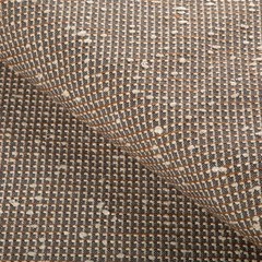 Groundworks Micro Squares Slubby Uphol Fabric- Mado Russet 6.50 yd GWF-3798.1211
