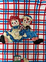 VTG Daisy Kingdom # 1756 Raggedy Ann & Andy “Back to School Applique” BTFQ