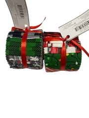 Christmas Fabric Lot 1 Yard Cuts Jelly Roll Strips Iron On Cotton Quilt