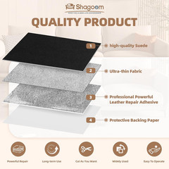 Suede Repair Patch, 17X79 Inch Fabric Large Repair Tape, Self-Adhesive Patches f